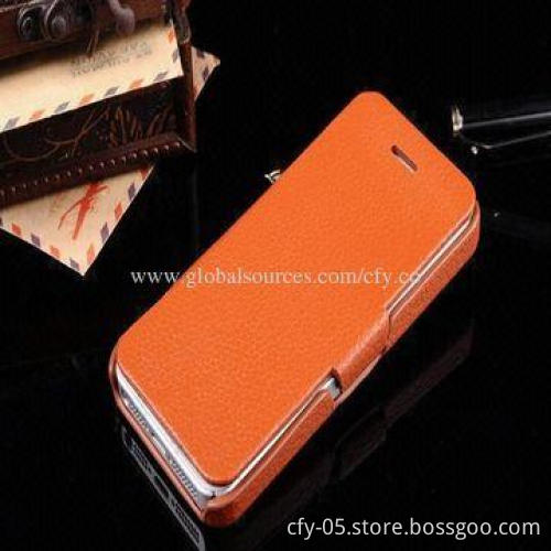 PU leather case for iPhone 5 and 5S